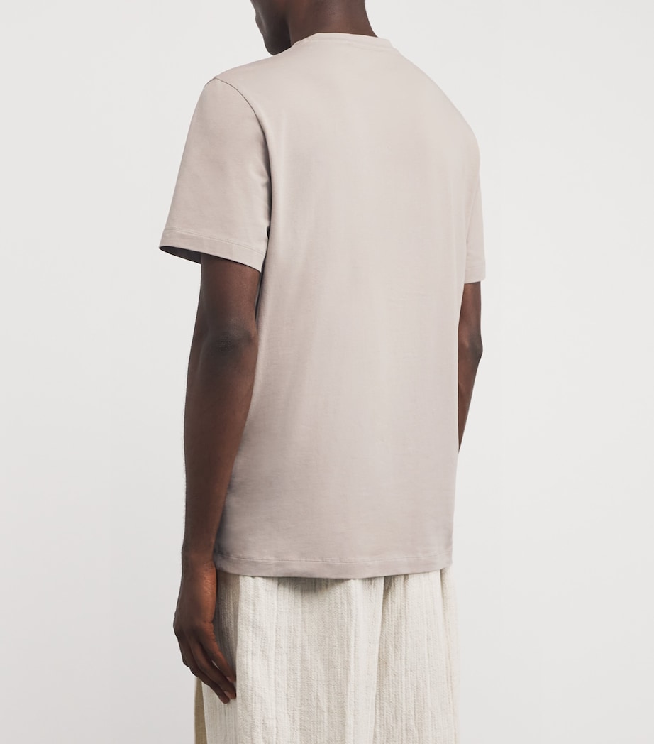 Stretch-Cotton Logo T-Shirt 29 NATURAL/ BEIGE Image 4