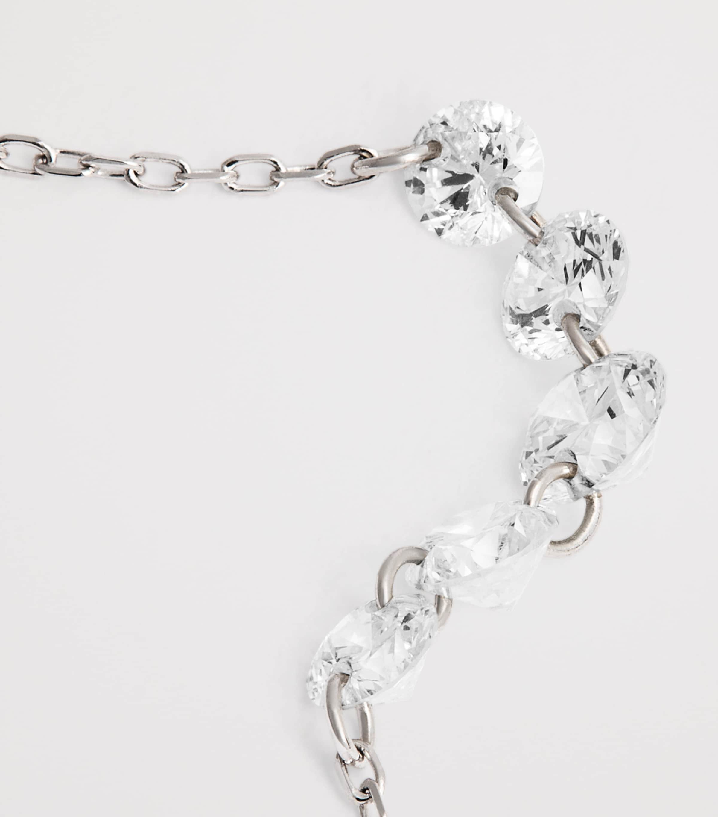 White Gold and Diamond 5-Stone Danaé Gradient Bracelet WHITE GOLD Image 6