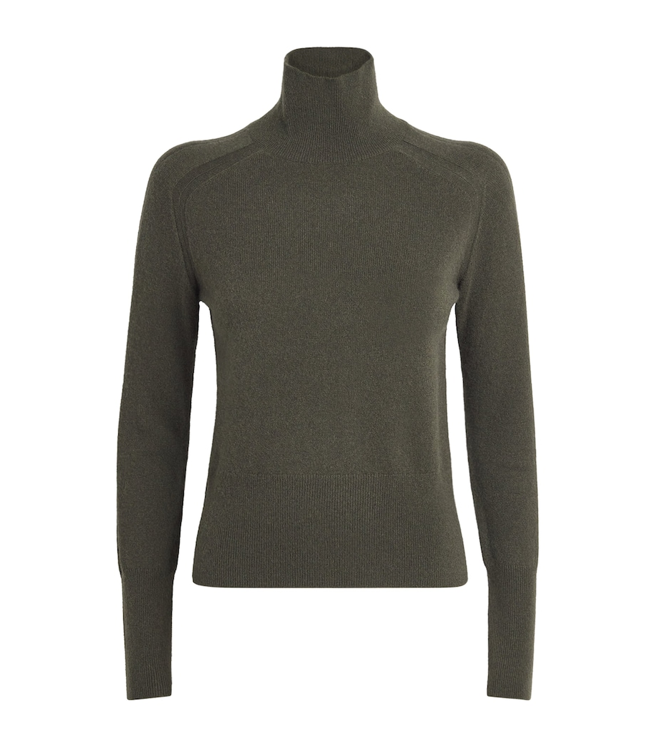 Cashmere Oxna High-Neck Sweater PALM LEAF Image 1