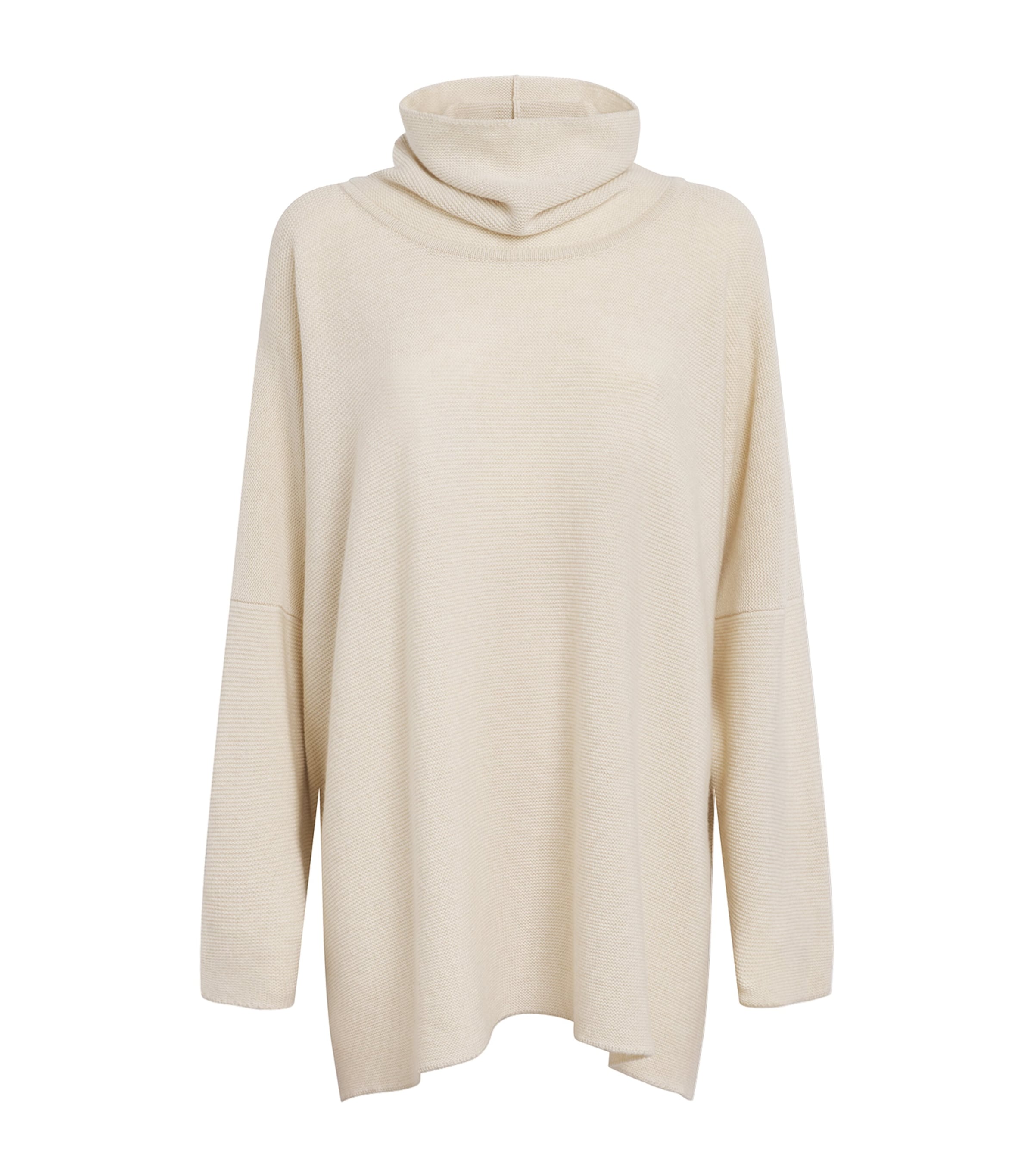 Eskandar Cashmere Slim-sleeve Rollneck Jumper In Neutral