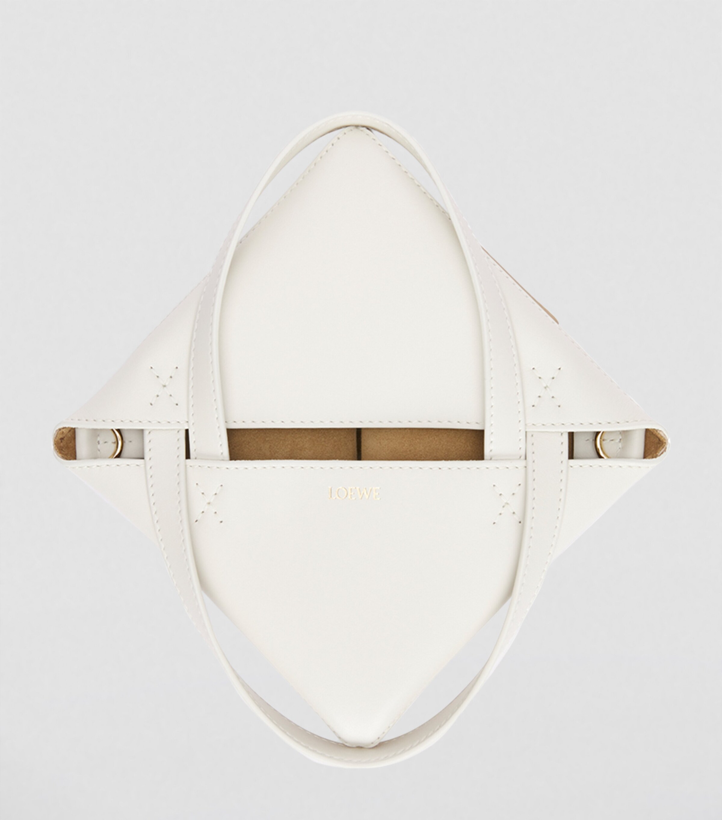 LOEWE White Mini Leather Puzzle Fold Tote Bag | Harrods US