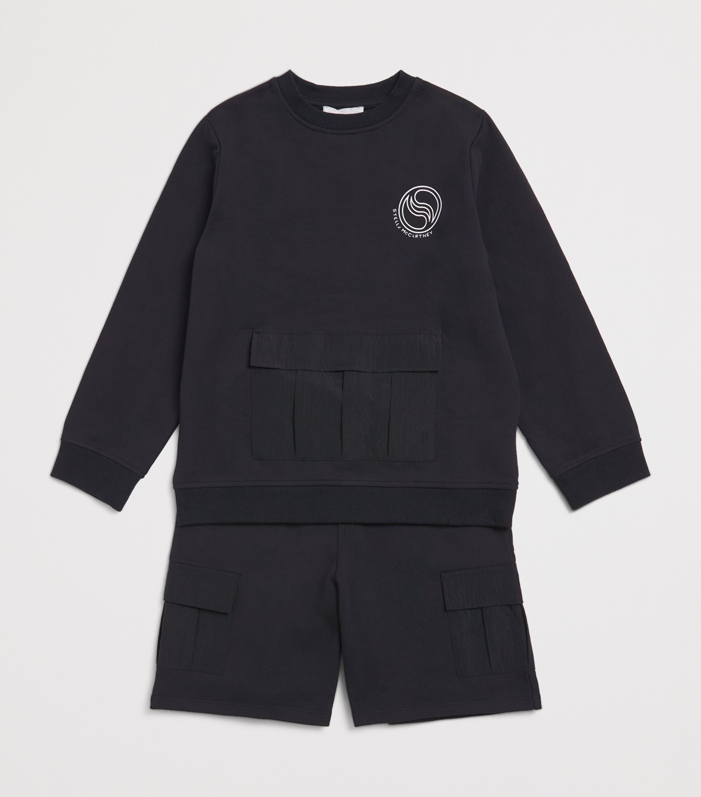 Stella McCartney Kids Logo Sweatshirt and Shorts Set (8-14 Years) Image 3
