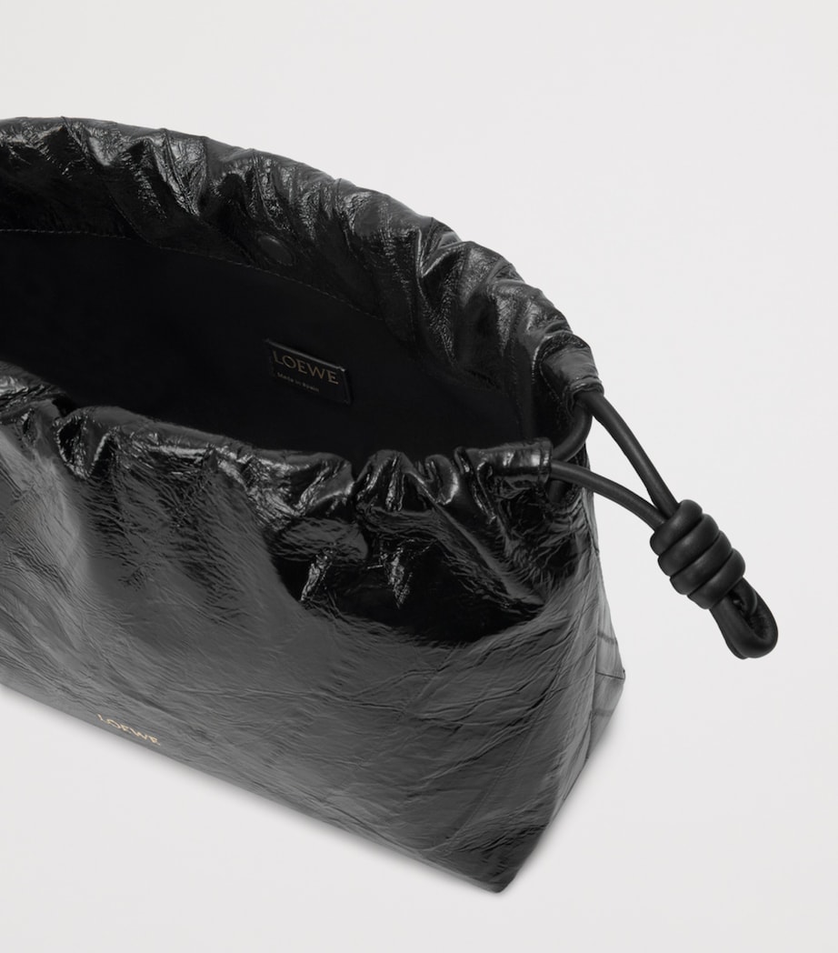 Medium Eel Leather Flamenco Purse BLACK Image 11