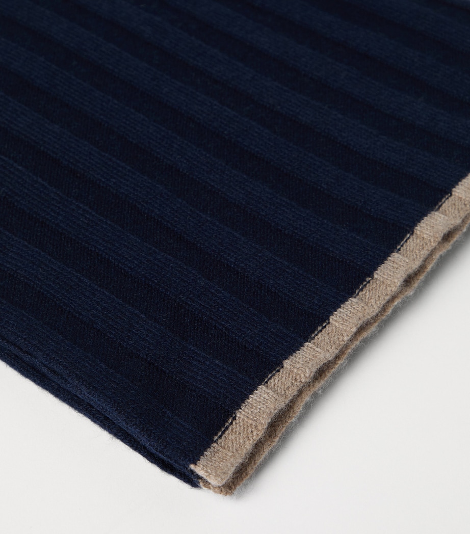 Cashmere Ribbed Scarf CU715 Image 3