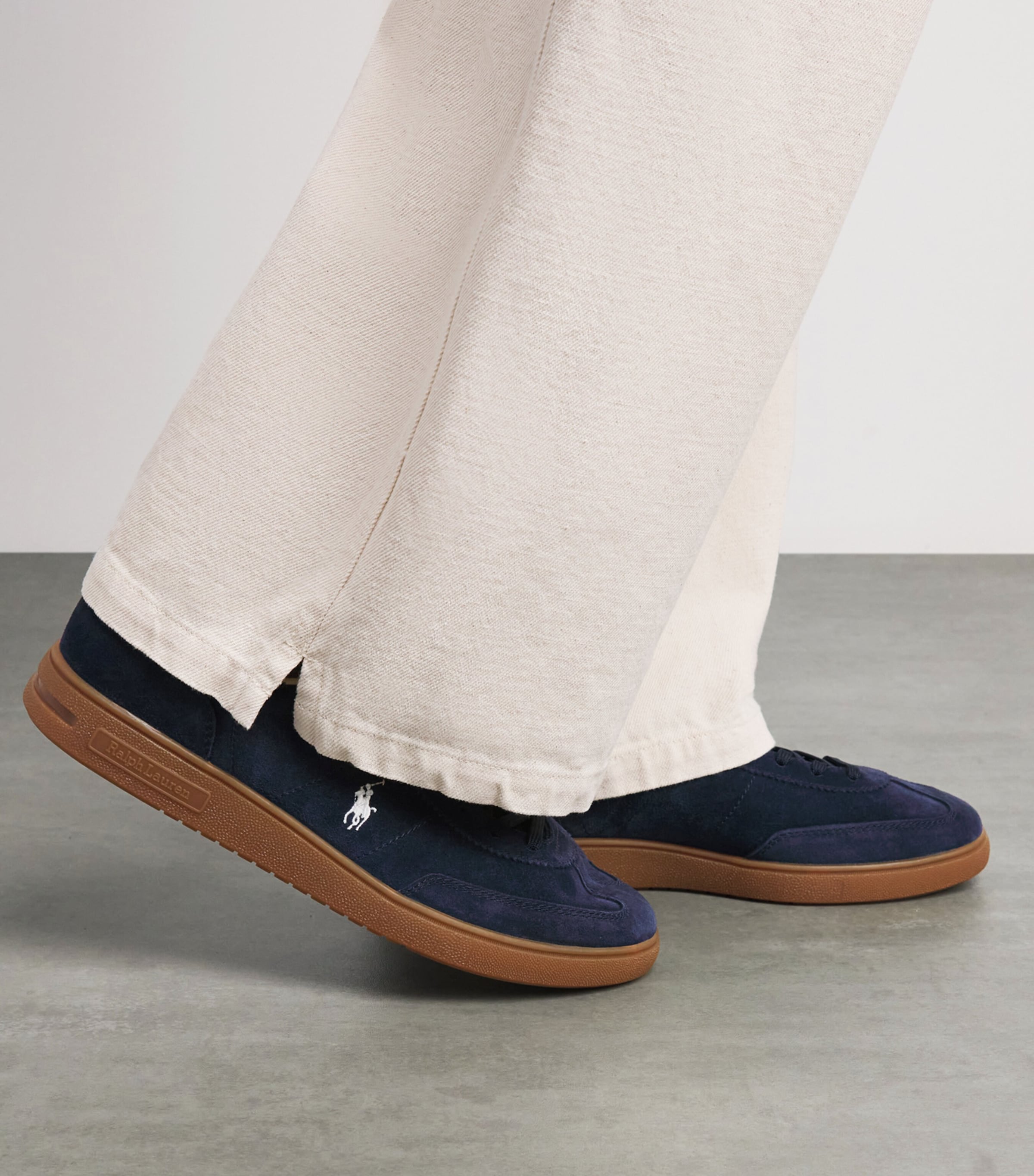 Polo Ralph Lauren Suede Bedford Sneakers Navy/deckwash White Image 4