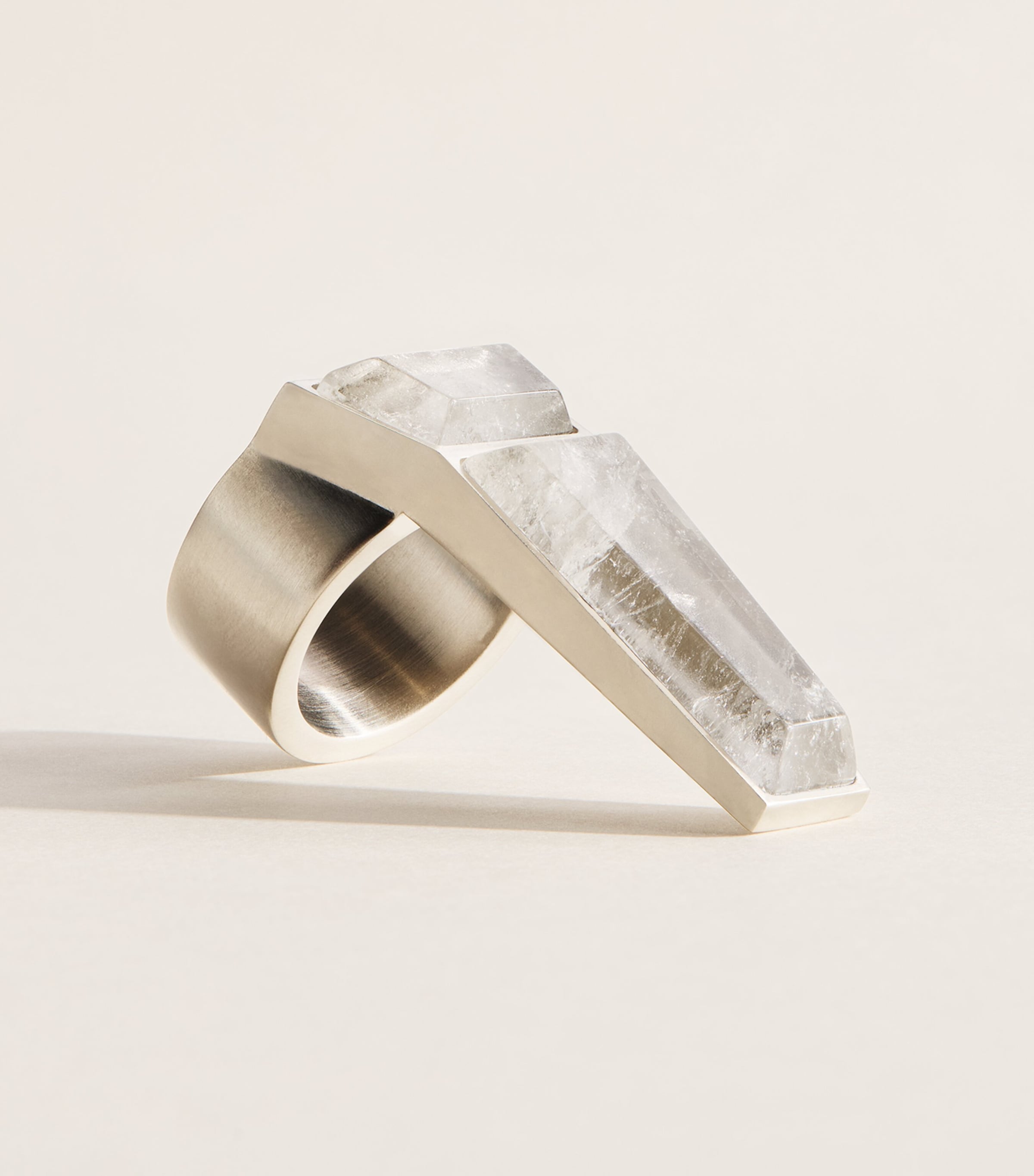 Rick Owens Crystal Trunk Ring Palladio Image 3