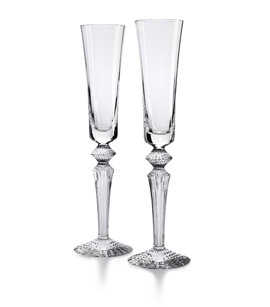 Set of 2 Mille Nuits Flutissimo Champagne Glasses (170ml) NO COLOUR Image 1