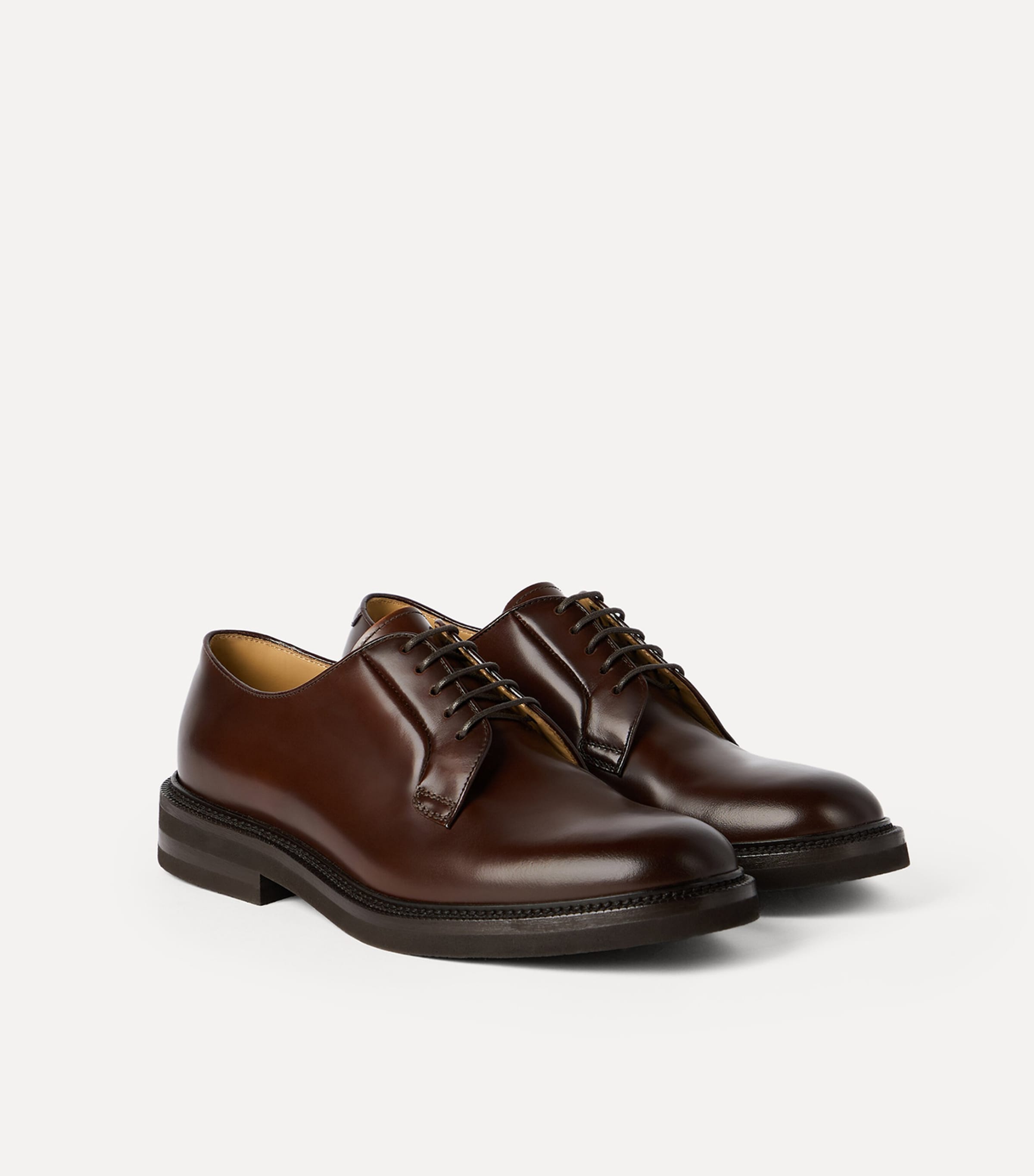 Brunello Cucinelli Aged Calfskin Derby Shoes Image 4