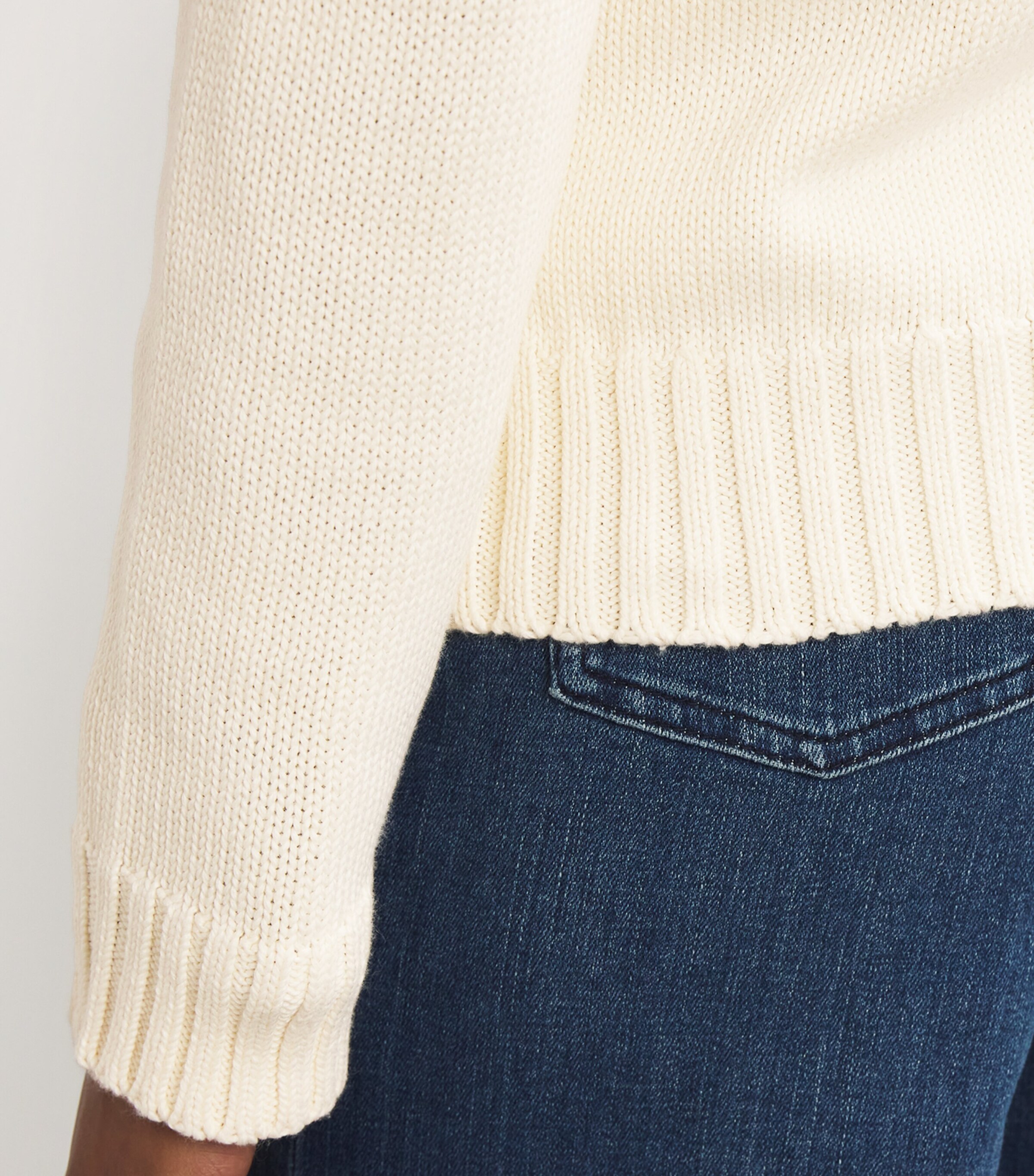 Cotton American Flag Sweater PCH CRM Image 6