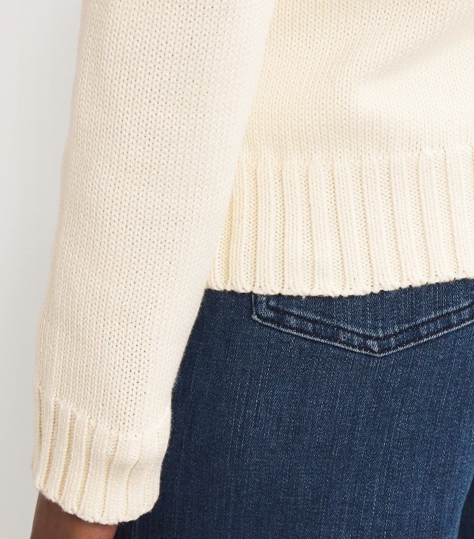 Cotton American Flag Sweater PCH CRM Image 6