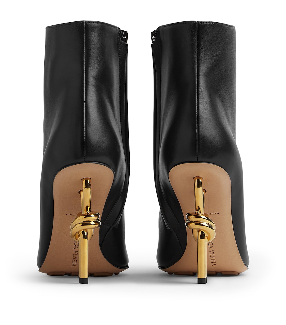 Calfskin Heeled Ankle Boots 90 NERO/NERO Image 2