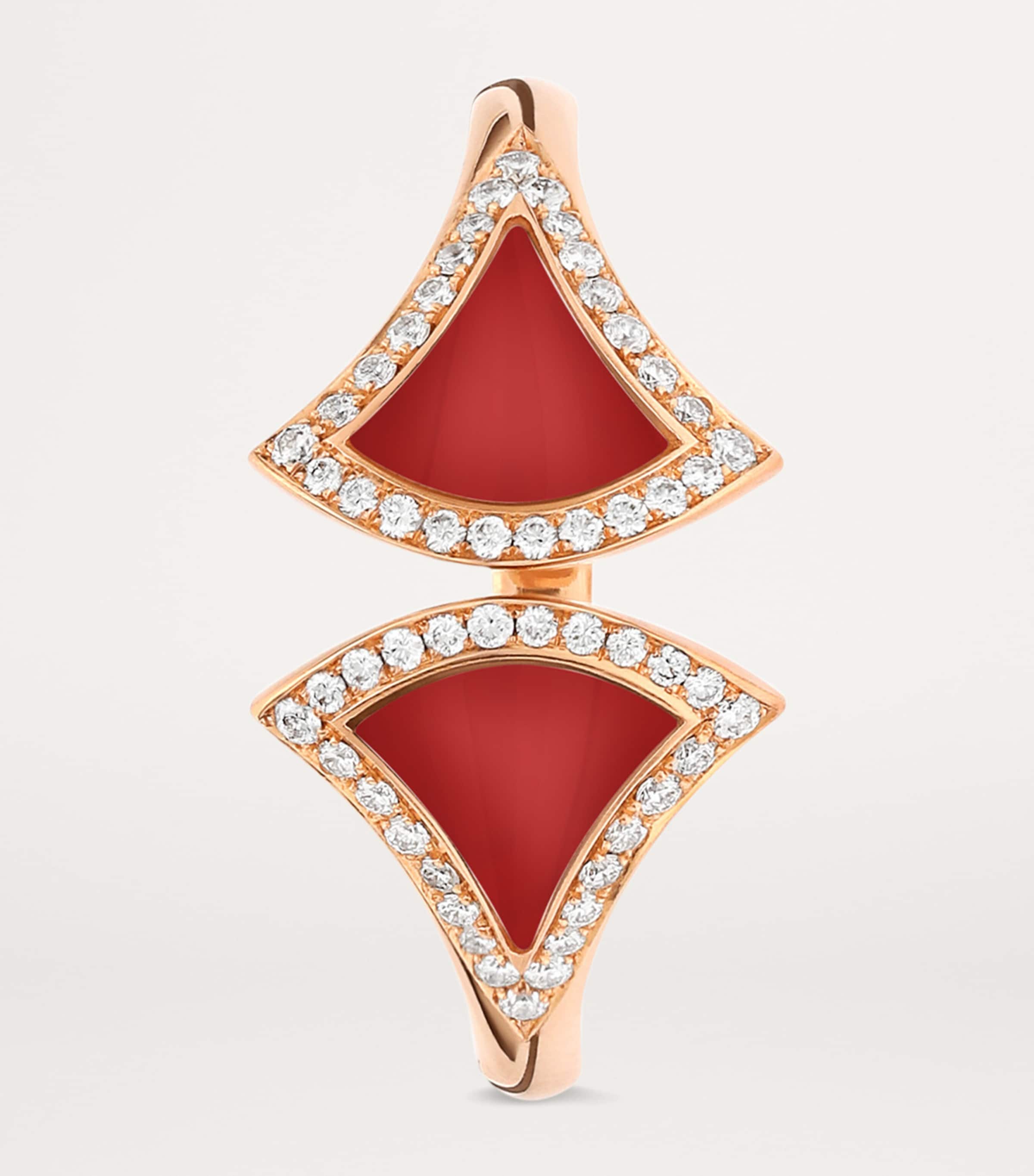 Rose Gold, Diamond and Carnelian Divas' Dream Ring ROSE GOLD Image 3