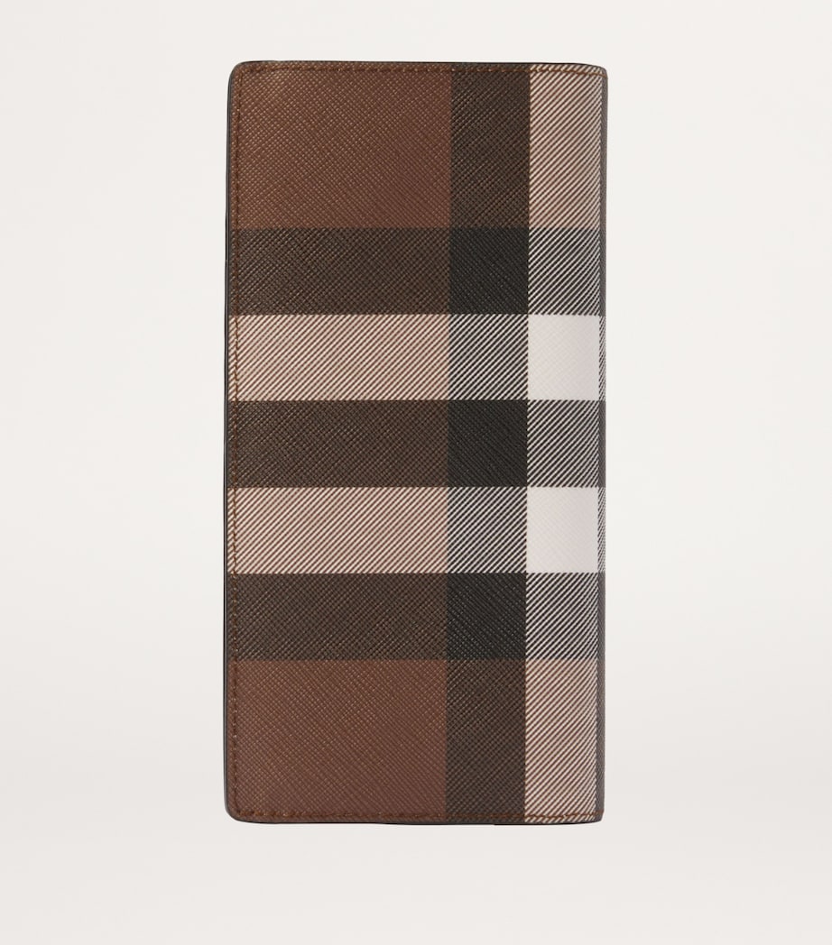 Check Continental Wallet DARK BIRCH BROWN Image 3