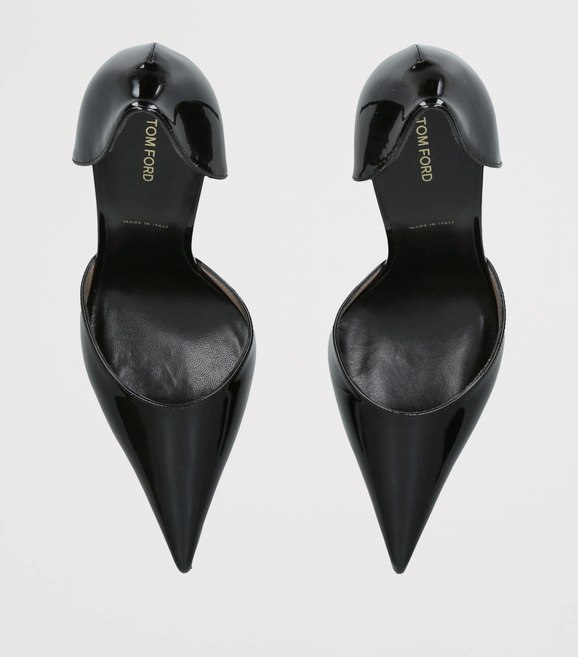 TOM FORD Patent Leather D’Orsay Pumps 105 Black Image 3