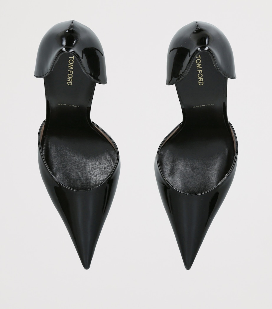 TOM FORD Patent Leather D’Orsay Pumps 105 Black Image 3