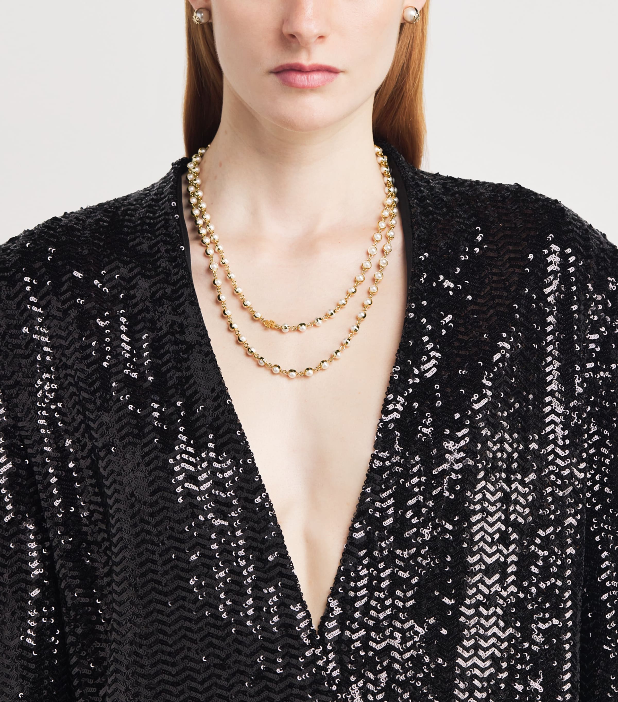 Pearl Necklace LIGHT BRASS / PEARL Image 2