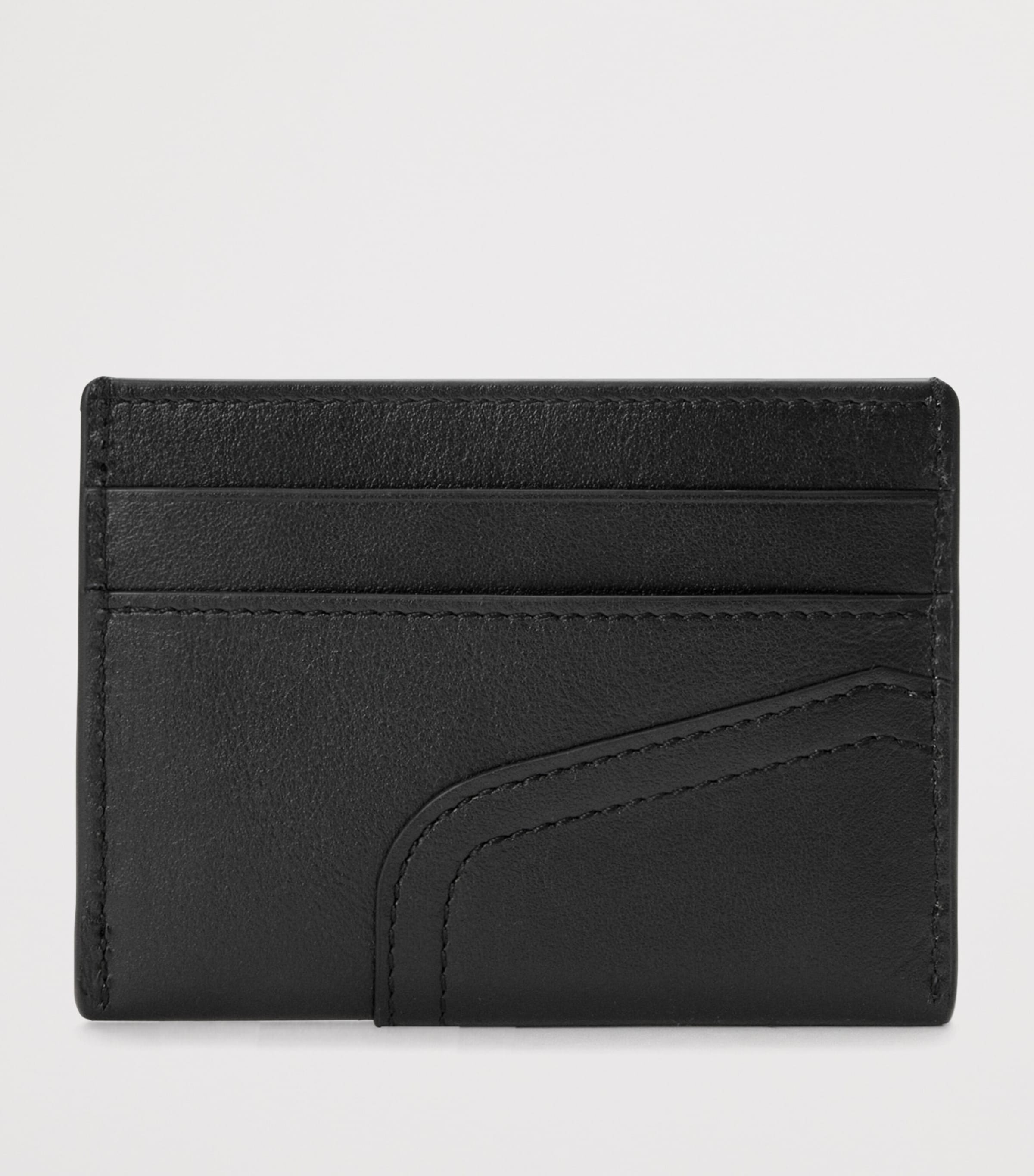 Calfskin Panta Card Holder BLACK Image 2