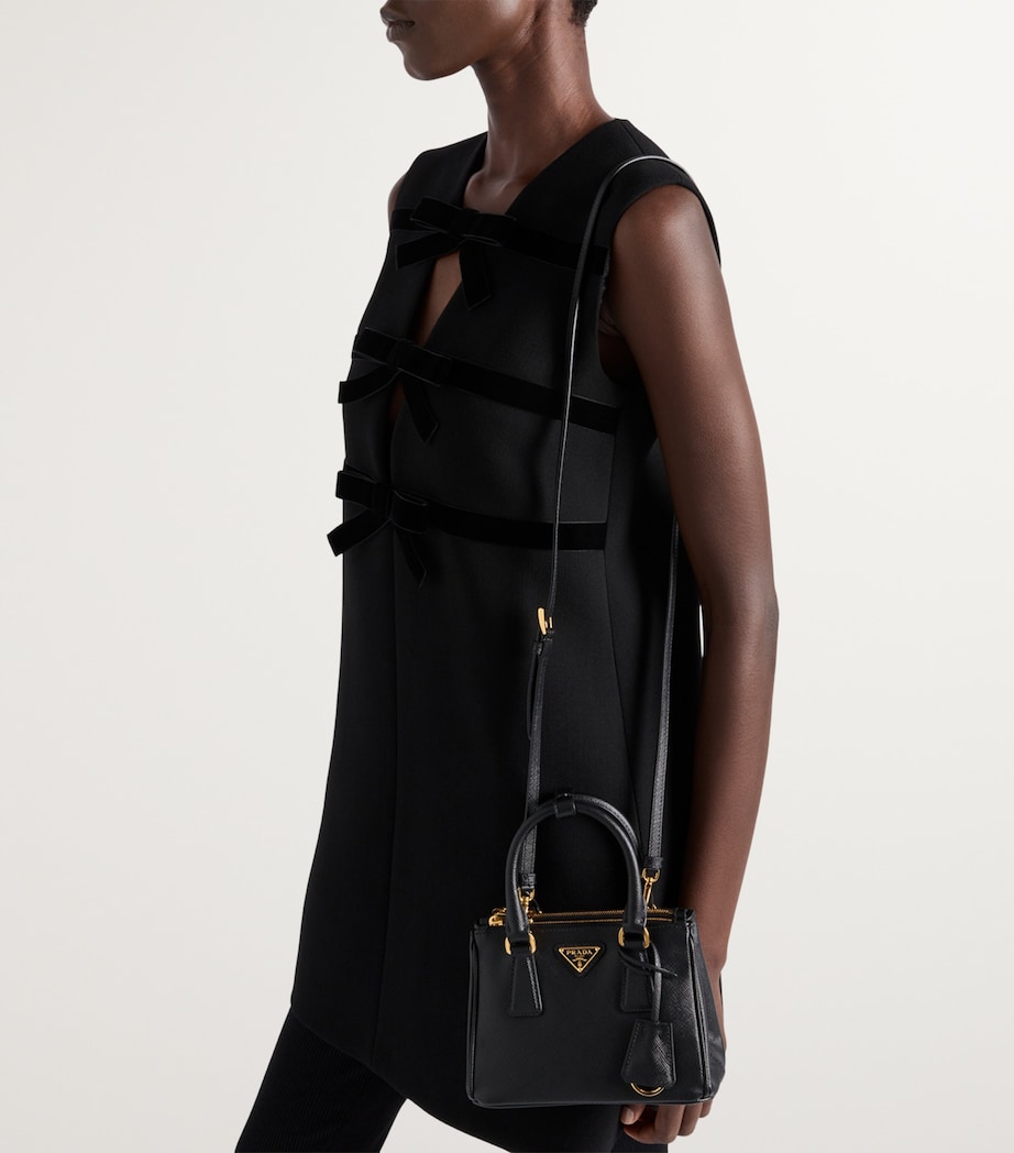 Mini Saffiano Leather Galleria Top-Handle Bag F0002 Image 7