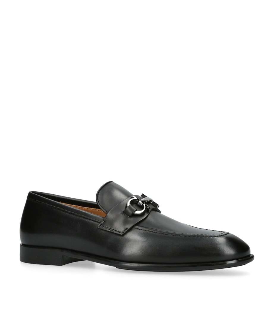 Leather Foster Gancho Loafers BLACK Image 3