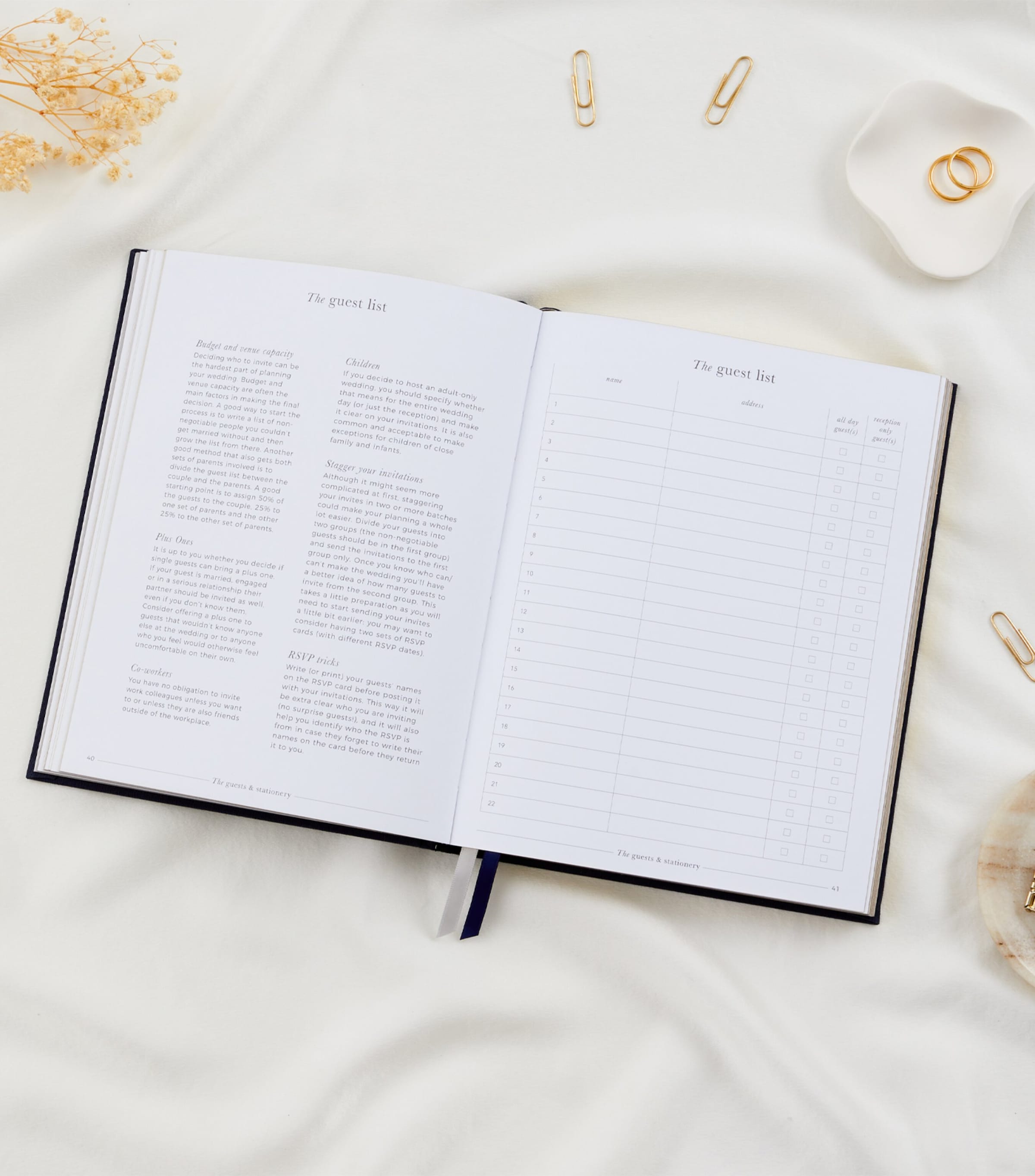 My Wedding Planner Journal NAVY, GOLD Image 8