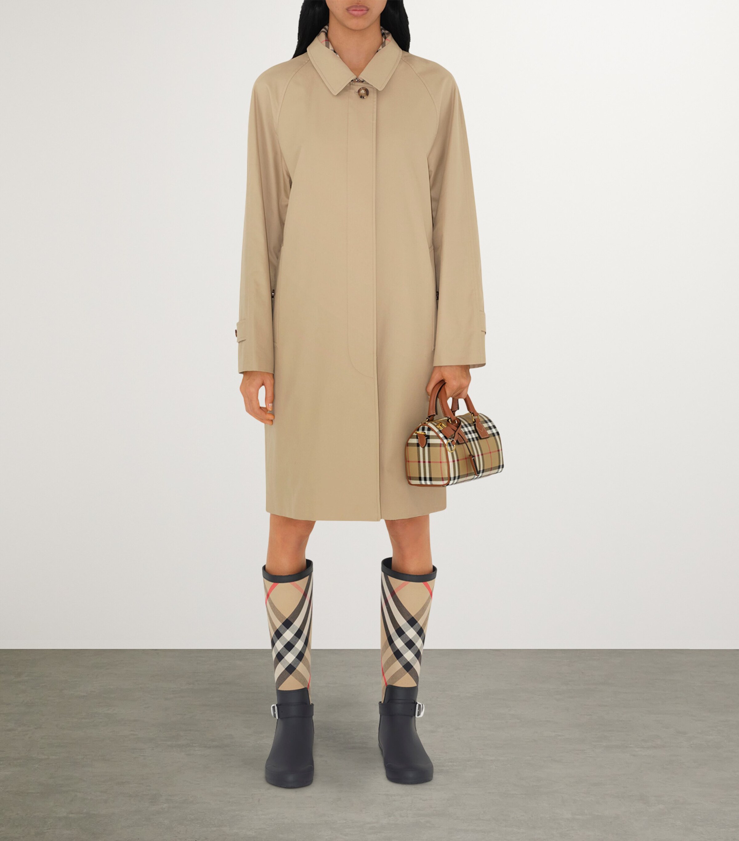 Mini Check Holdall VNTG CHK/BRIAR BROWN Image 5