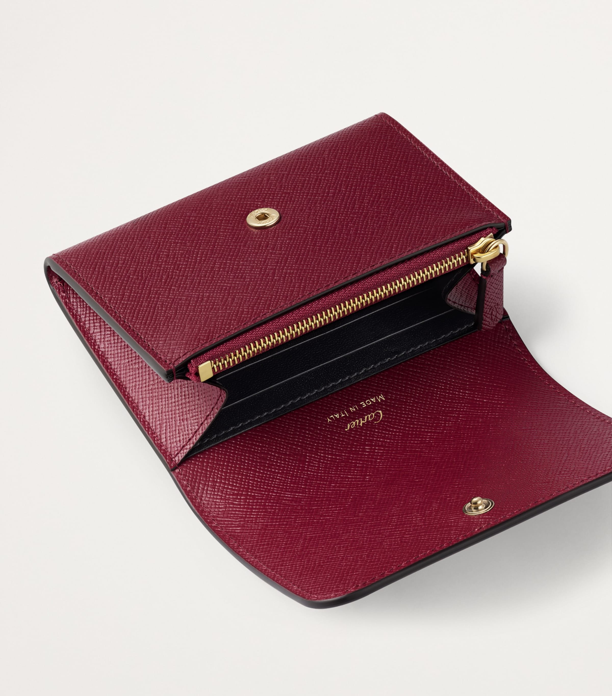 Mini Leather C de Cartier Wallet CHERRY RED Image 2