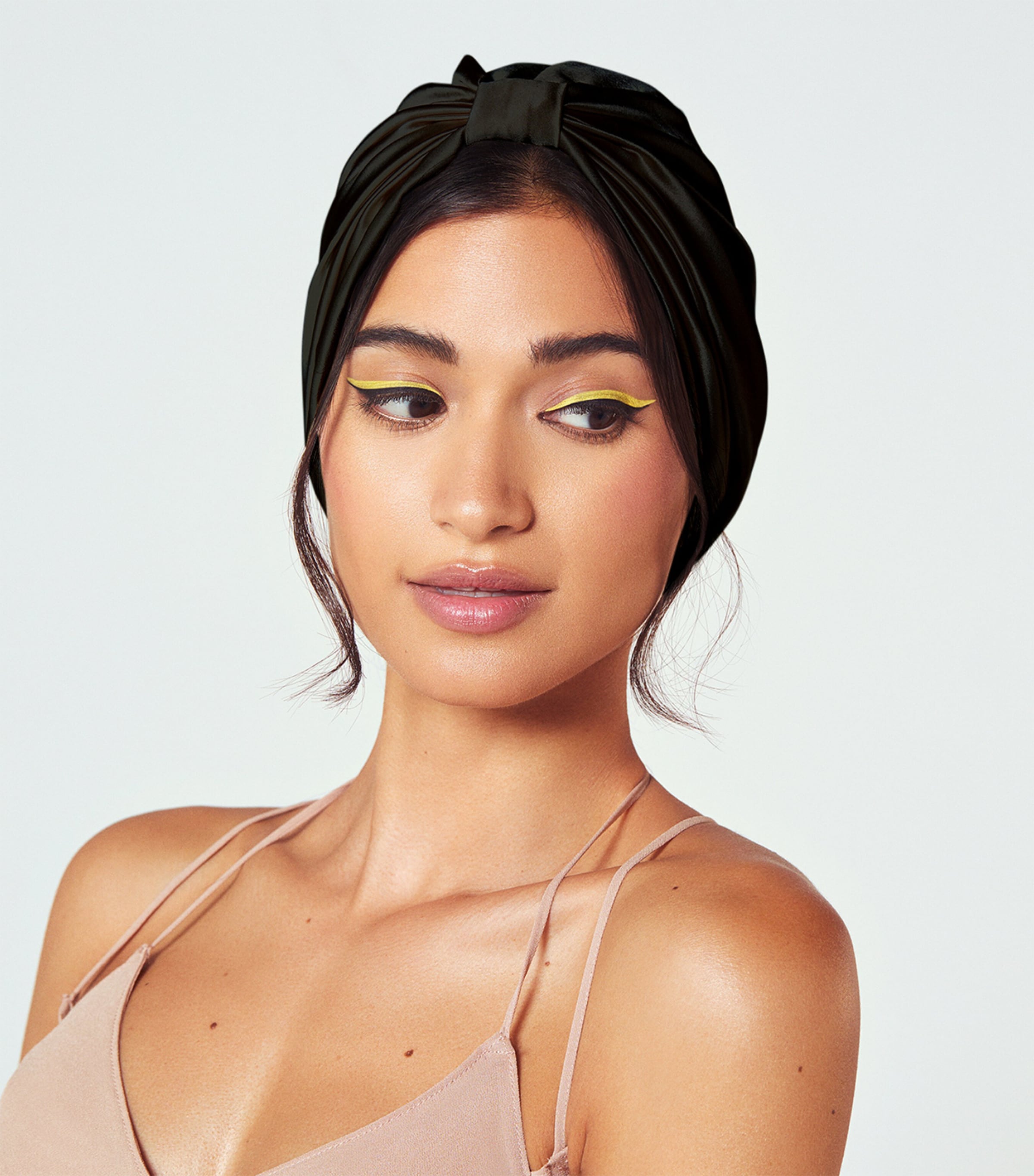 Mulberry Silk Hair Wrap BLACK Image 2