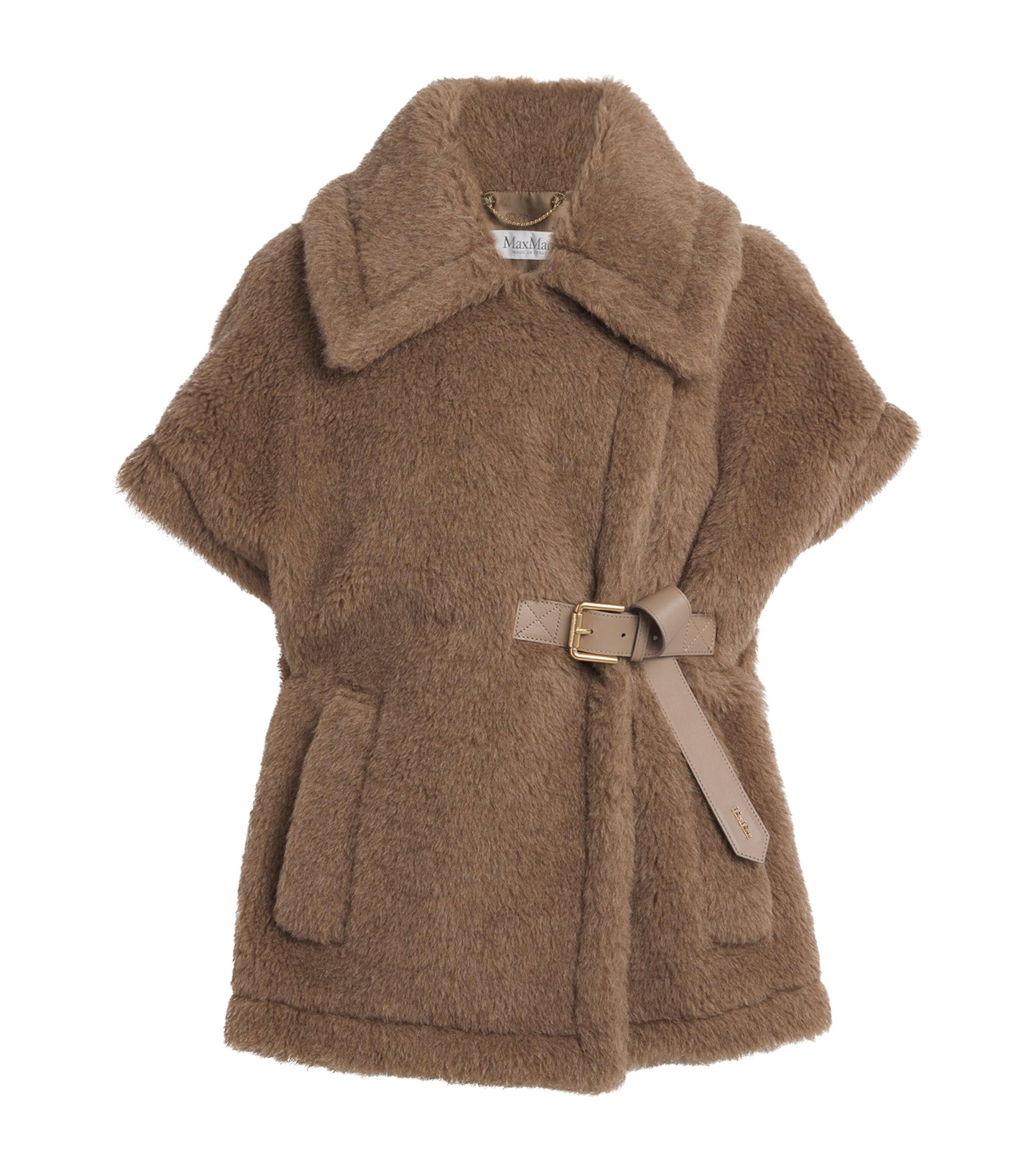 Alpaca-Cashmere-Silk Teddy Cape BRONZE Image 1