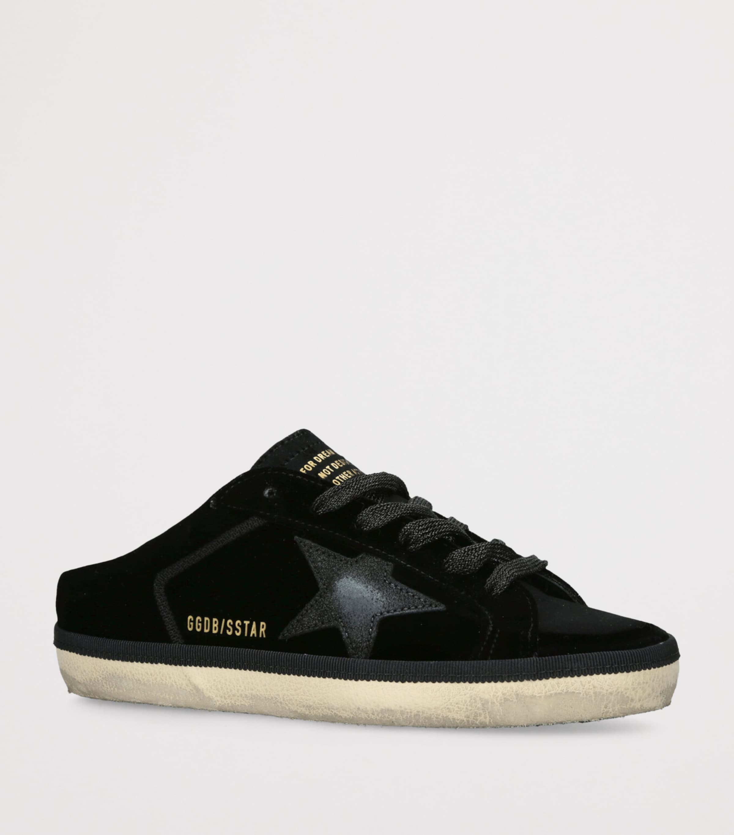 Velvet Super-Star Sabot Sneakers BLACK Image 3