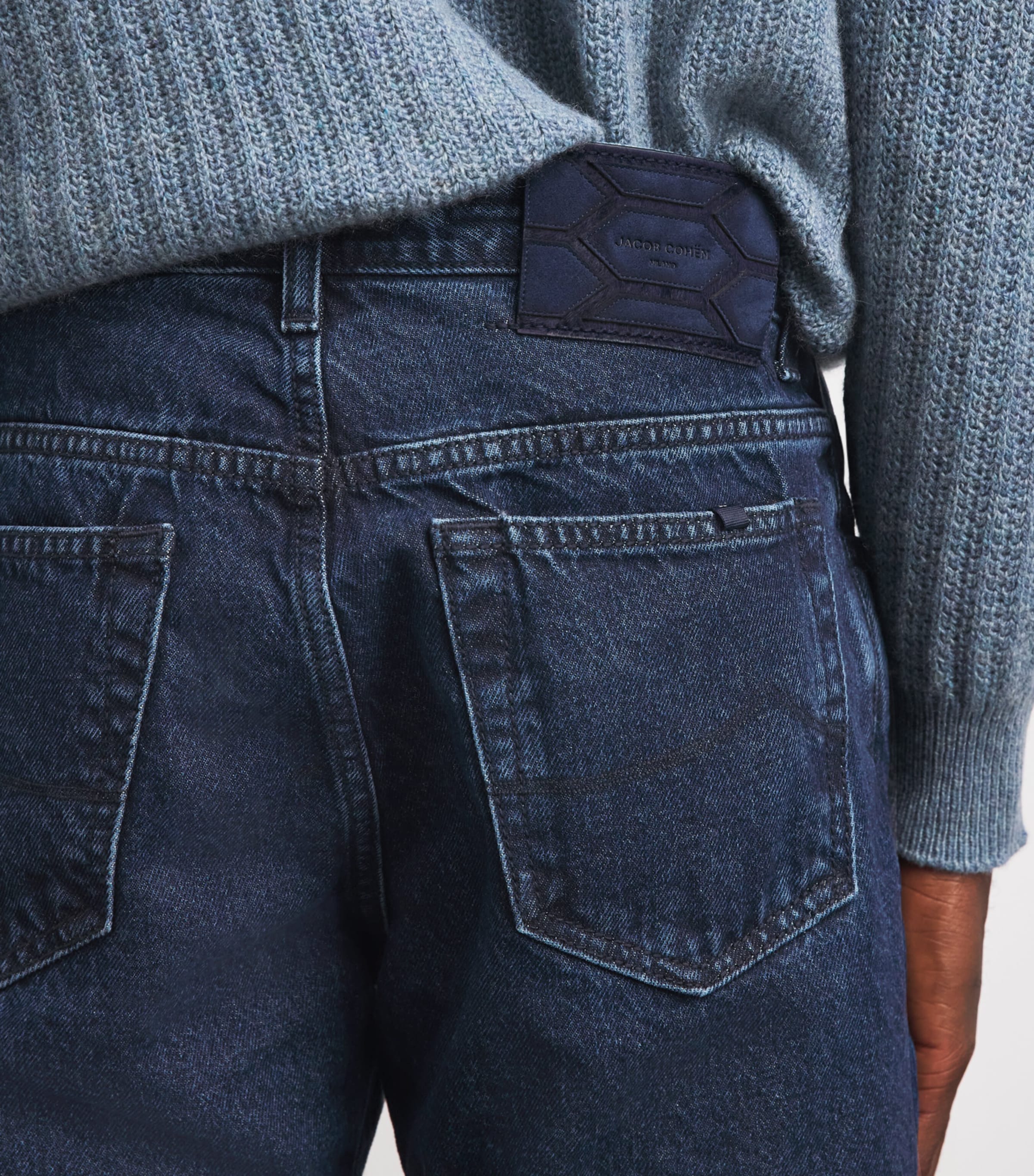Jacob Cohën Mens Bard Slim Jeans Dark Blue Image 3