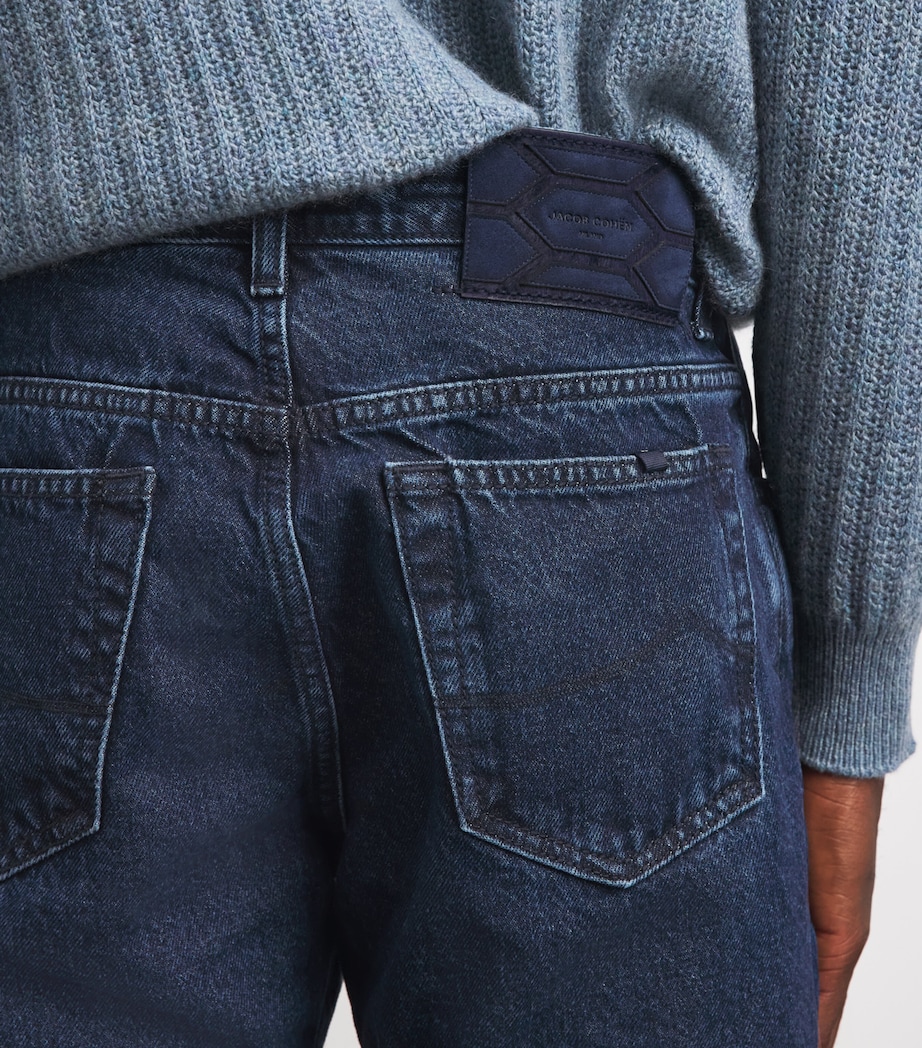 Jacob Cohën Mens Bard Slim Jeans Dark Blue Image 3