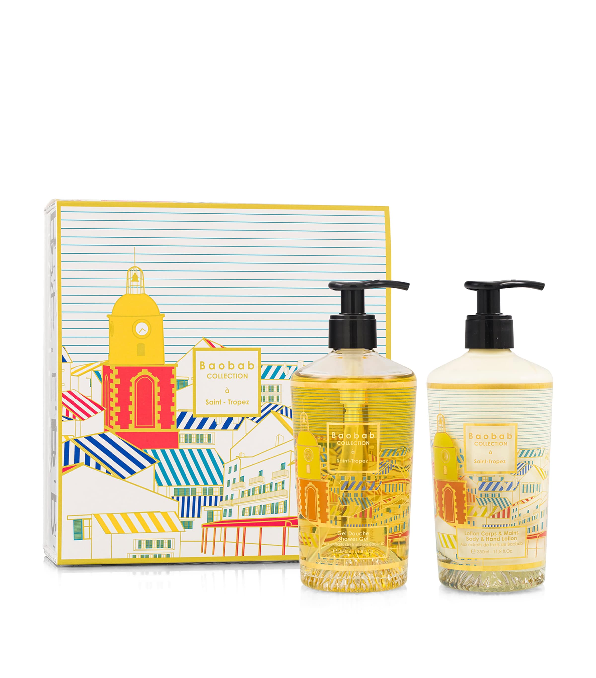 Baobab Collection Saint-Tropez Hand & Body Lotion and Shower Gel Gift Set Image 1
