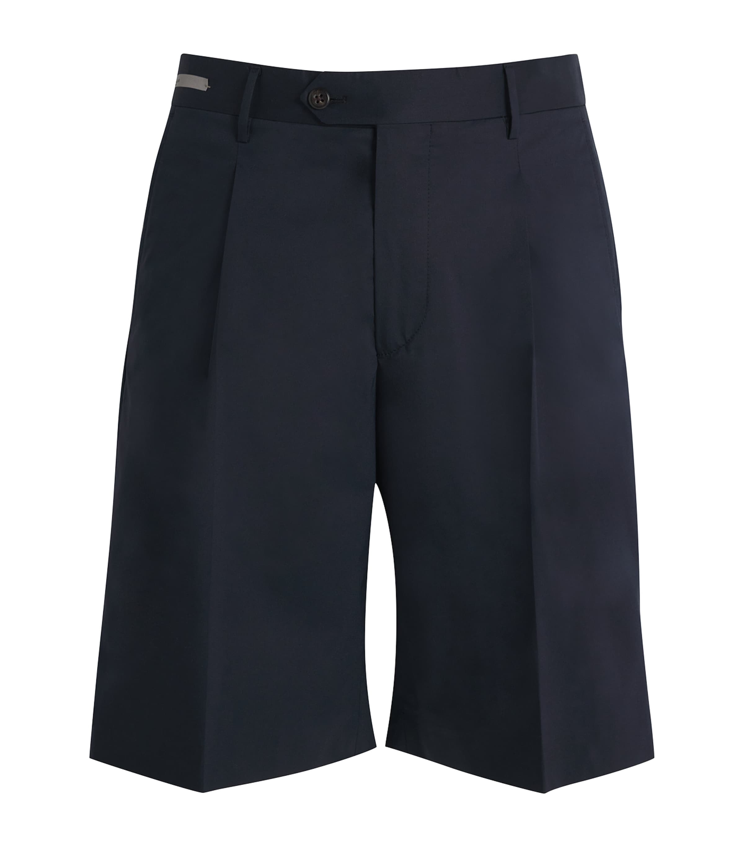 Corneliani Cotton-Blend Pleated Shorts | Holiday Shop | Mens | Shorts | Men Bestsellers | Clothing | Men Clothing | Chino Shorts | Designers | Corneliani