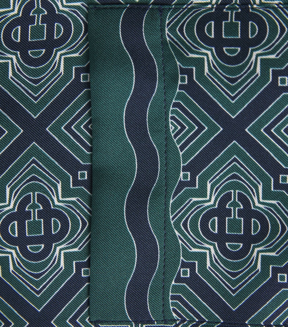 Casablanca Mens Silk Radiating Monogram Shirt Radiating Monogram Image 6