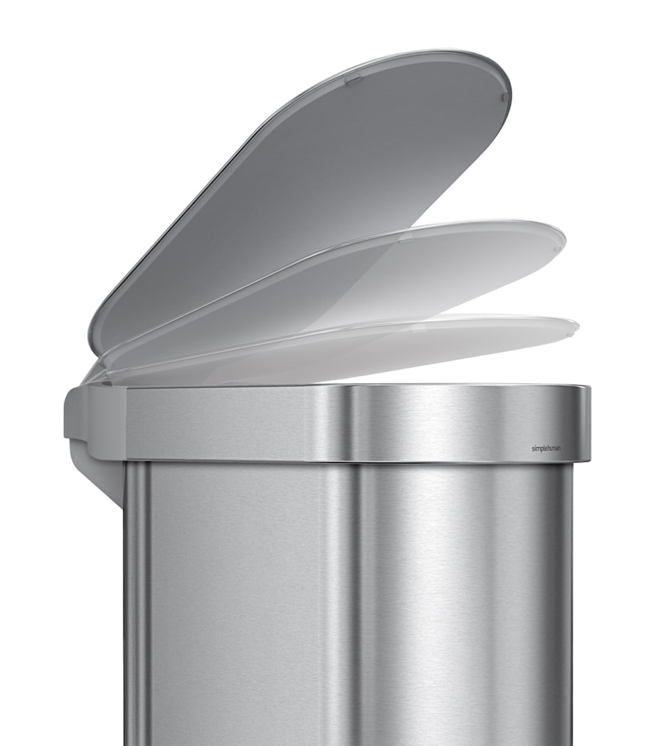 Slim Brushed Steel Pedal Bin (45L) BRUSHED Image 2