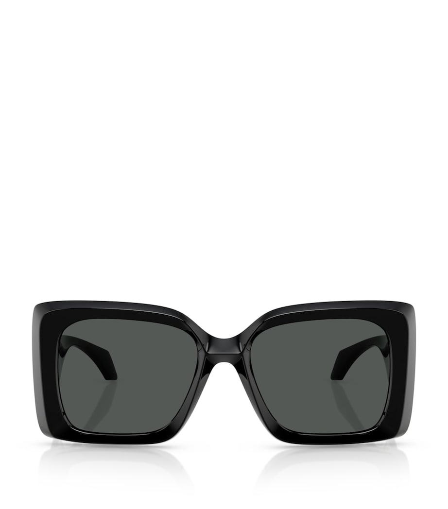Versace Square Irregular Sunglasses Black Image 1
