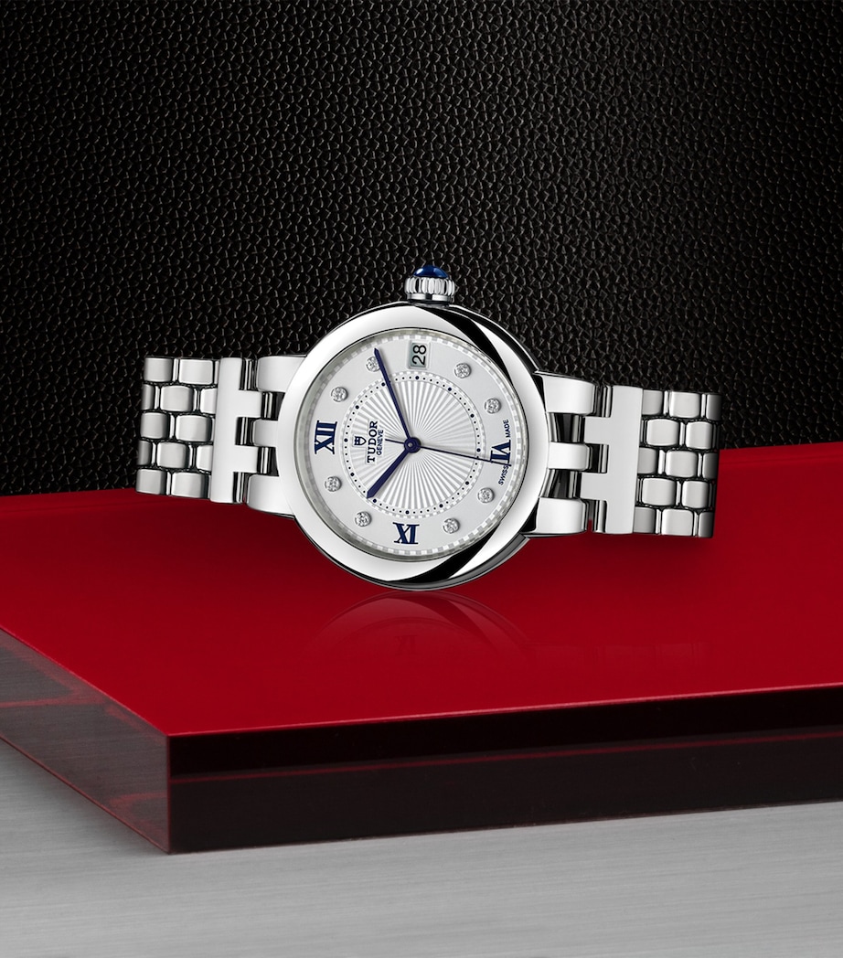 Clair de Rose Stainless Steel and Diamond Watch 34mm WHITE Image 2