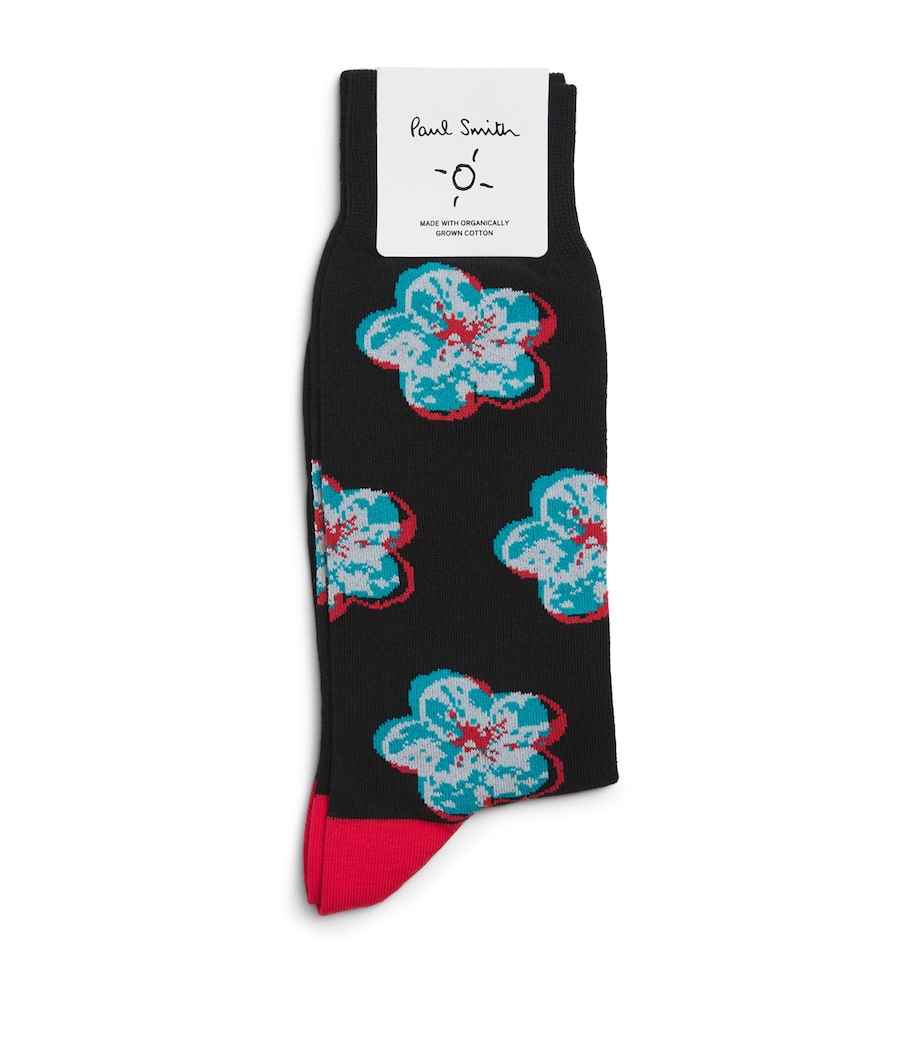 Paul Smith Mens Floral Socks Image 1
