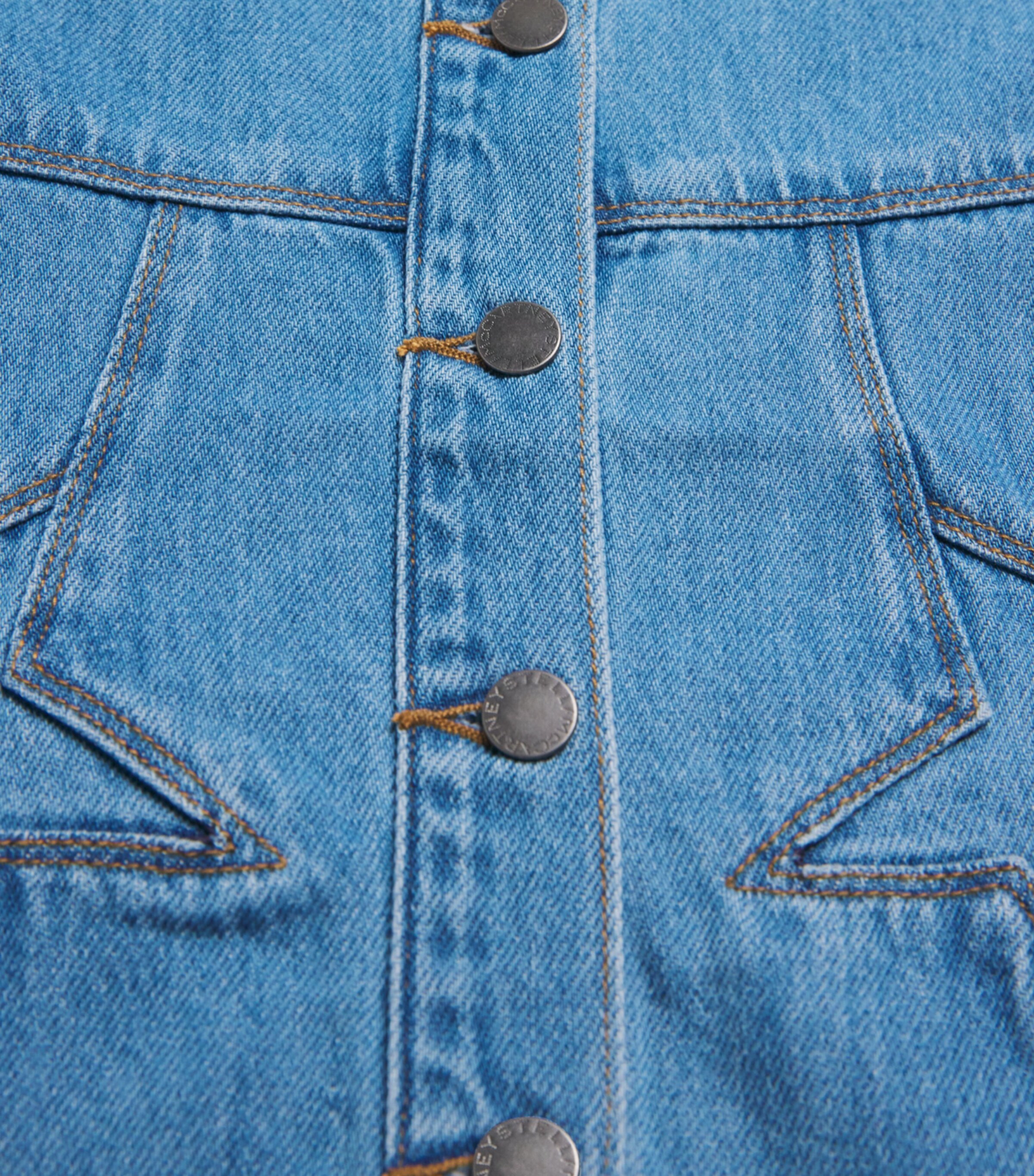 Stella McCartney Kids Denim Star Dress (3-14+ Years) Blue Image 3