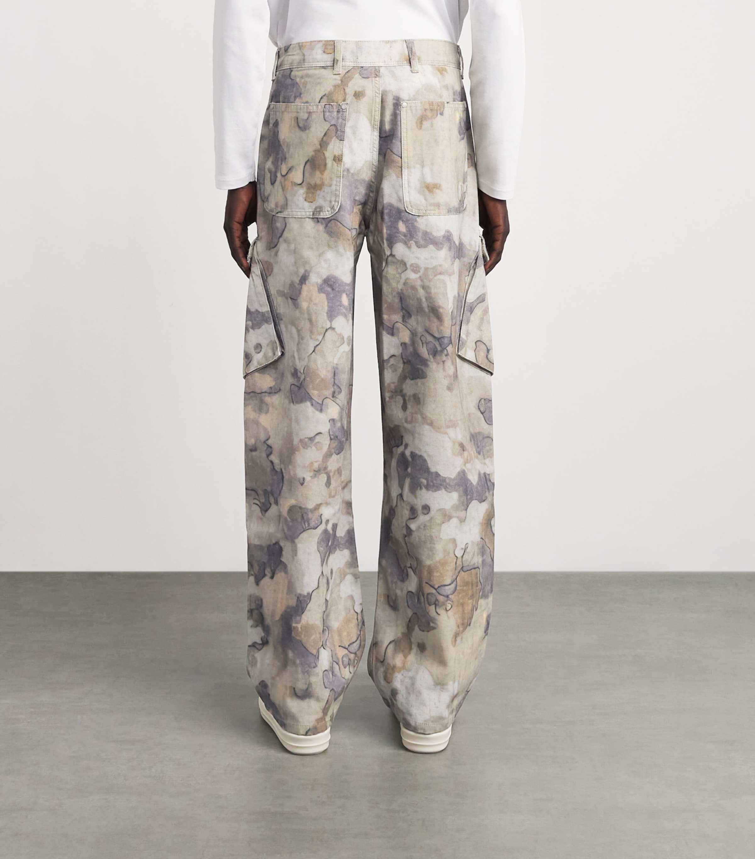 Represent Mens Camouflage Cargo Trousers Riot Camo Image 5
