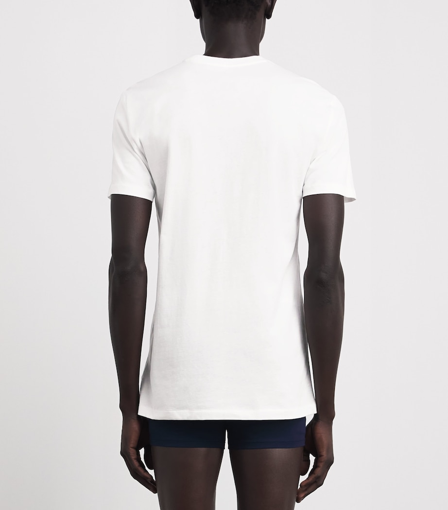 Polo Ralph Lauren Mens Cotton Classic T-Shirts (Set of 3) Paper Wht/navy/off B Image 4