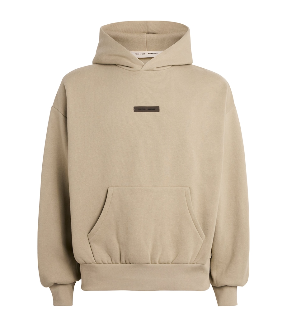 Cotton-Blend Logo Hoodie ABBEY STONE Image 1