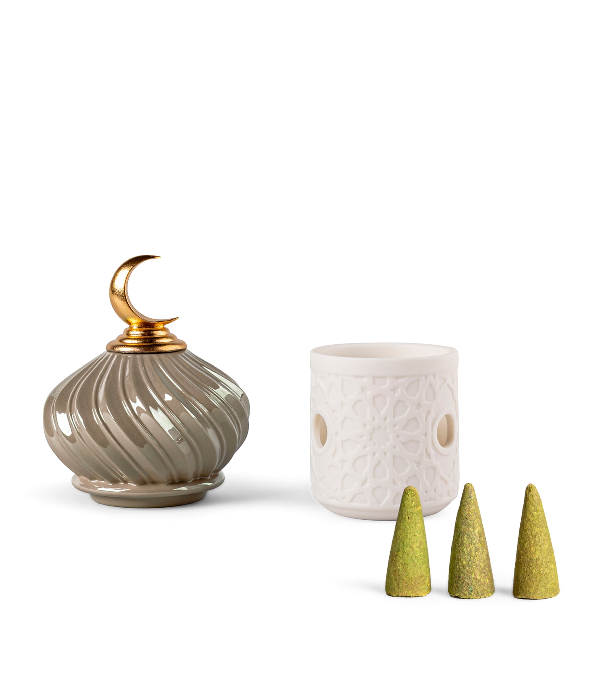 Lladró Majestic Nights Incense Diffuser Brown & Gold Image 2