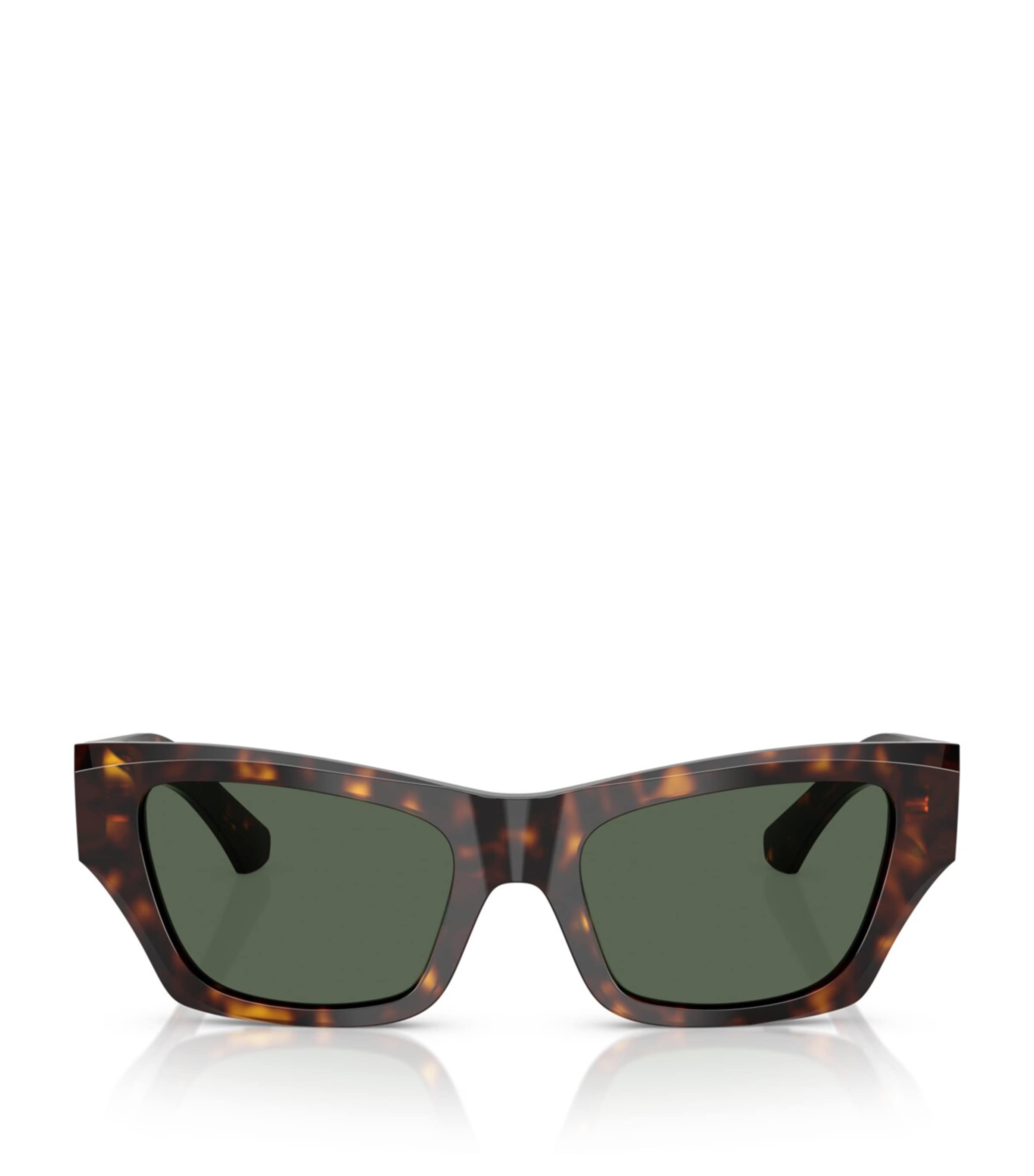 Burberry Acetate Square Sunglasses In Brown