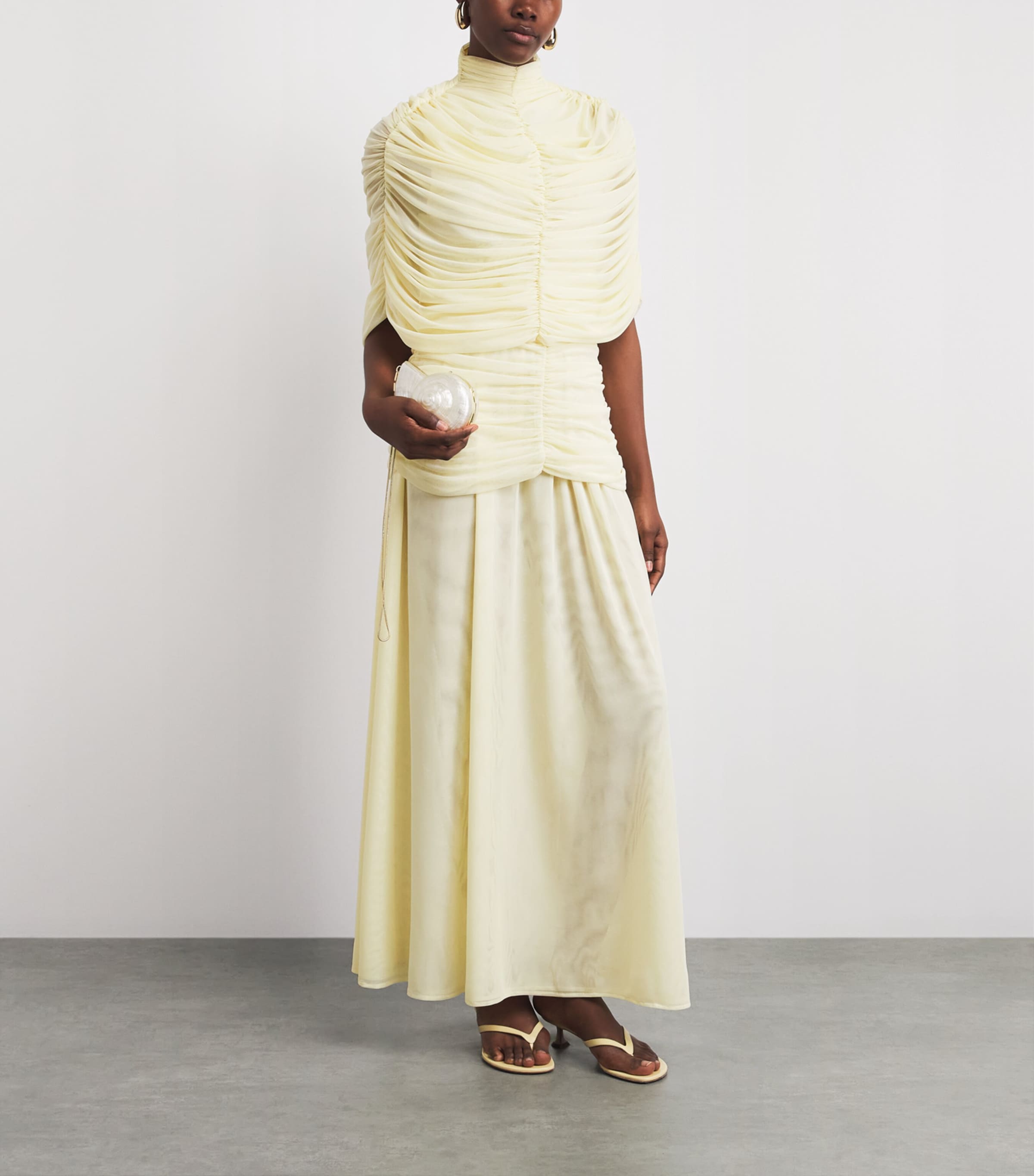 Voranida Womens Ruched Yasmina Maxi Dress Butter Image 2