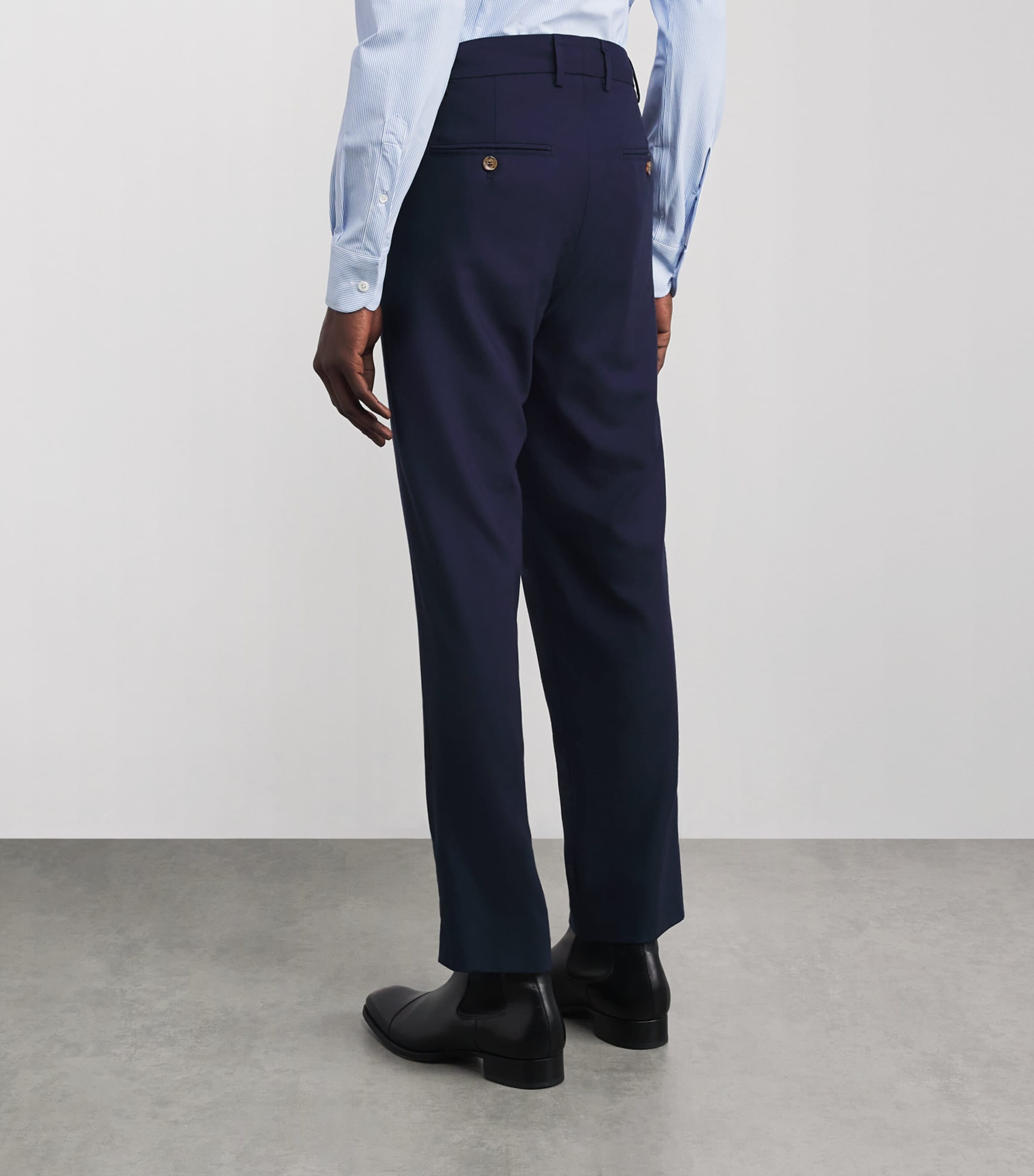 Cashmere Trousers 46237 DARK BLUE Image 4