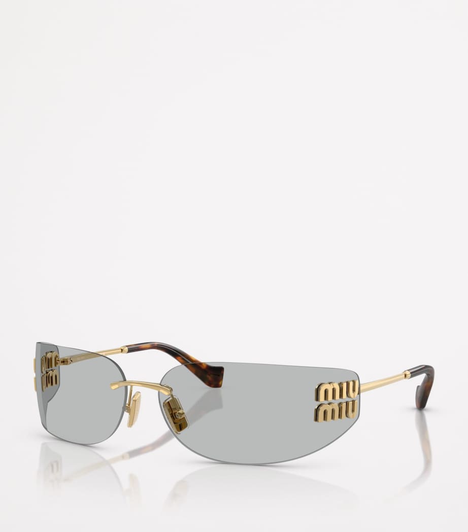 Metal Frameless Sunglasses 5AK50K Image 2