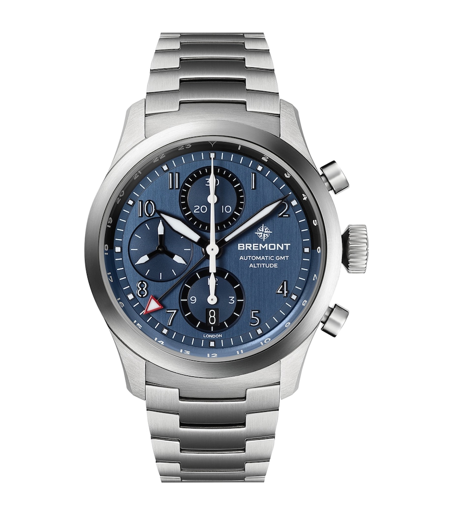 Bremont Titanium Altitude Chronograph GMT Watch 42mm Blue Image 1