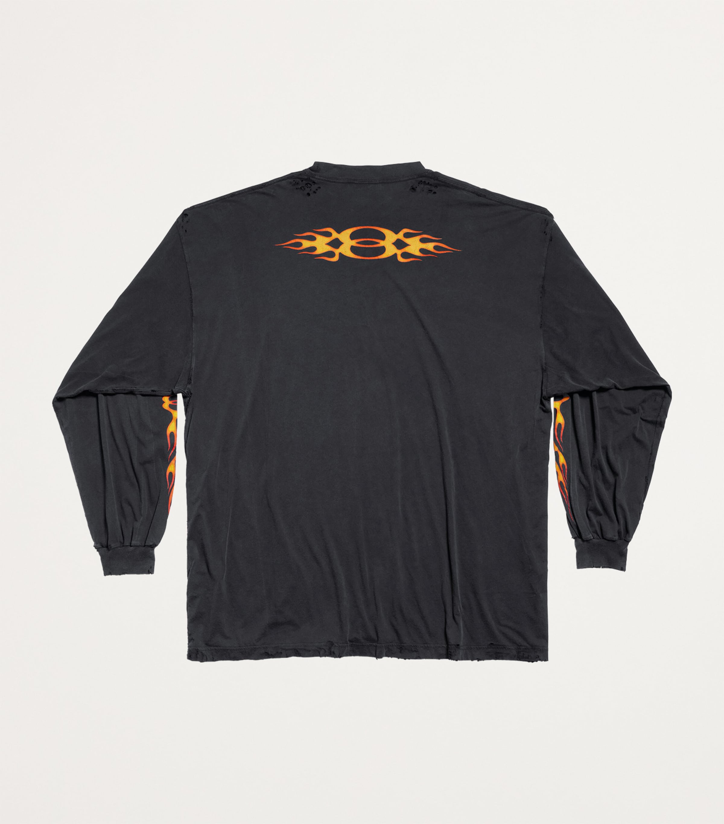 Balenciaga Flame Logo Oversized Long-Sleeve T-Shirt | Harrods UK