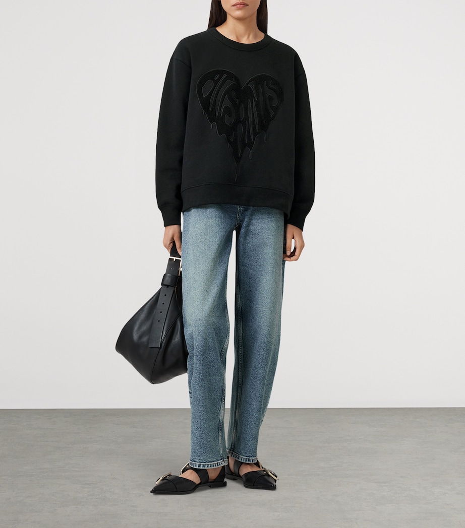 Organic Cotton Piper Sweatshirt BLACK Image 5